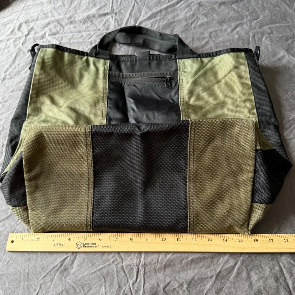 Timbuk2 Cargo Tote Bag Olive Green Black Large Laptop Travel SEE PHOTOS PLZ